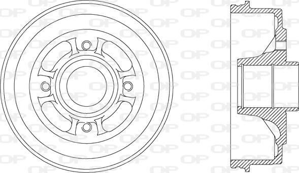 Open Parts BAD9006.30 - Əyləc barabanı furqanavto.az