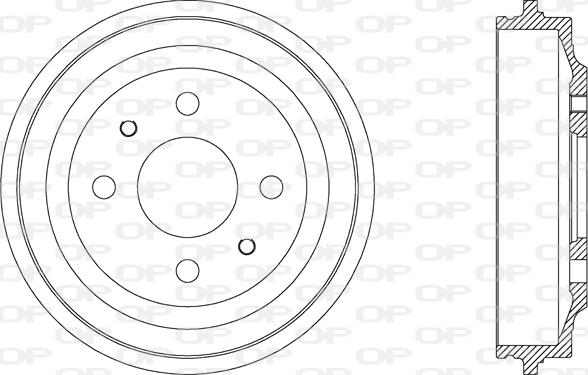 Open Parts BAD9000.10 - Əyləc barabanı furqanavto.az