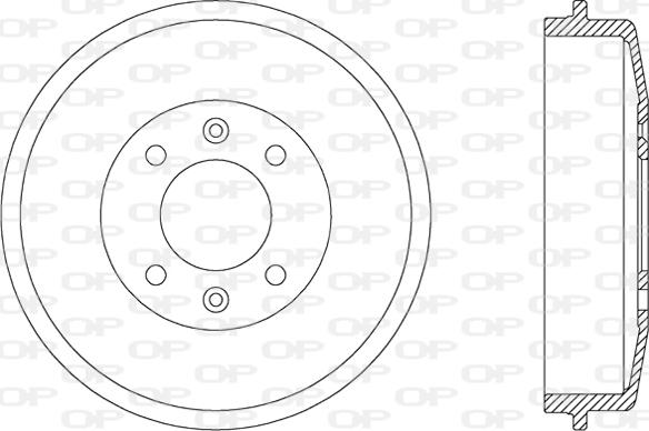 Open Parts BAD9015.10 - Əyləc barabanı furqanavto.az