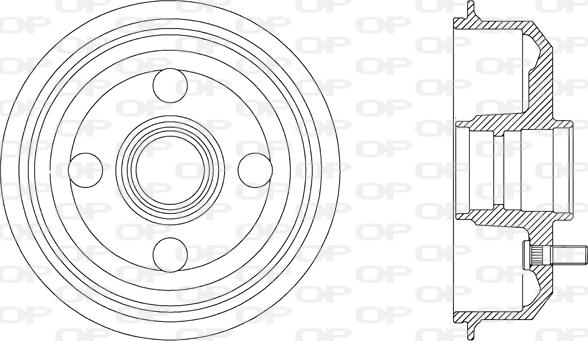 Open Parts BAD9016.40 - Əyləc barabanı furqanavto.az