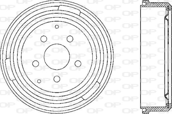 Open Parts BAD9011.20 - Əyləc barabanı furqanavto.az