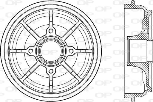 Open Parts BAD9086.30 - Əyləc barabanı furqanavto.az