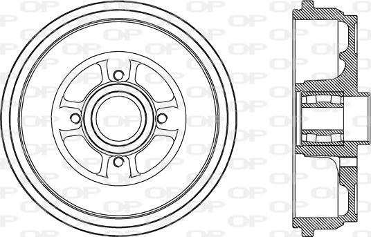 Open Parts BAD9087.31 - Əyləc barabanı furqanavto.az