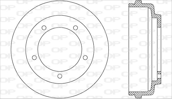 Open Parts BAD9034.10 - Əyləc barabanı furqanavto.az