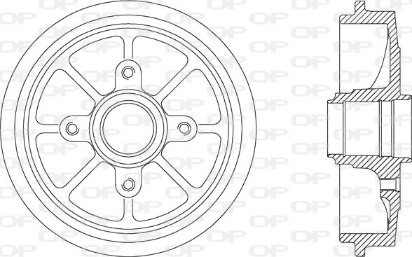 Open Parts BAD9030.30 - Əyləc barabanı furqanavto.az