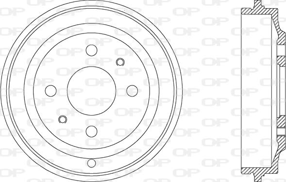 Open Parts BAD9031.10 - Əyləc barabanı furqanavto.az