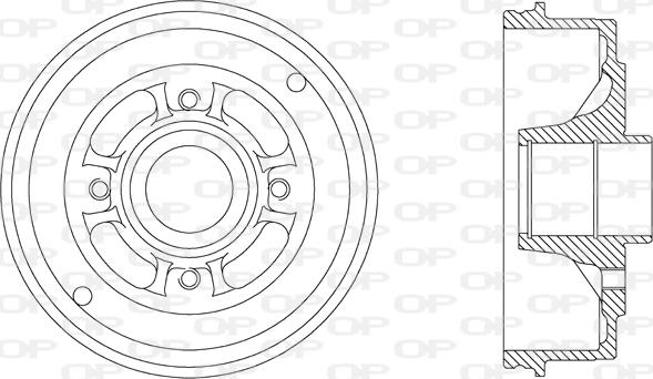 Open Parts BAD9038.30 - Əyləc barabanı furqanavto.az