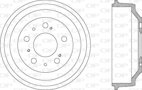 Open Parts BAD9024.10 - Əyləc barabanı furqanavto.az