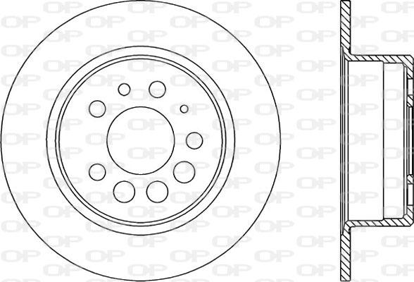 Open Parts BDA1597.10 - Əyləc Diski furqanavto.az