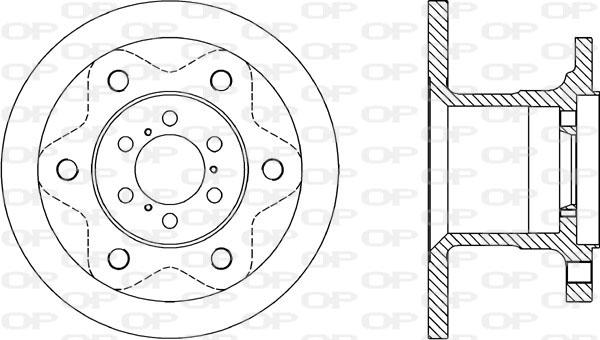 Open Parts BDA1143.10 - Əyləc Diski furqanavto.az