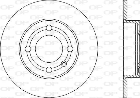 Open Parts BDA1849.10 - Əyləc Diski furqanavto.az