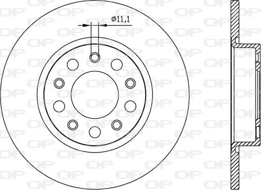 Open Parts BDR2559.10 - Əyləc Diski furqanavto.az