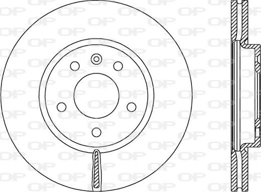 Open Parts BDR2536.20 - Əyləc Diski furqanavto.az