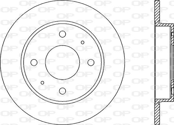 Open Parts BDA2039.10 - Əyləc Diski furqanavto.az