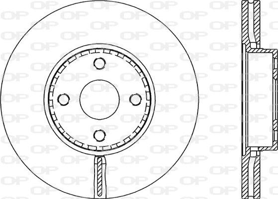 Open Parts BDA2155.20 - Əyləc Diski furqanavto.az