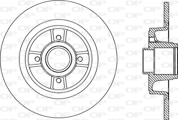 Open Parts BDA2166.10 - Əyləc Diski furqanavto.az