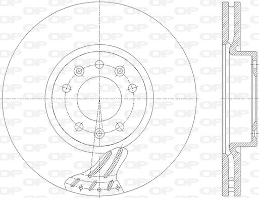 Open Parts BDA2845.20 - Əyləc Diski furqanavto.az