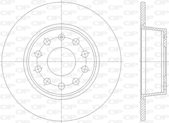 Open Parts BDR2865.10 - Əyləc Diski furqanavto.az