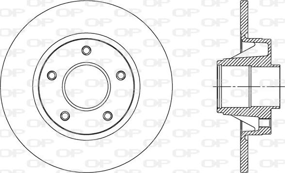 Open Parts BDA2305.10 - Əyləc Diski furqanavto.az