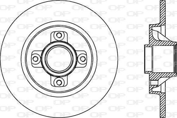 Open Parts BDA2387.10 - Əyləc Diski furqanavto.az