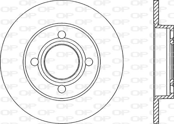 Open Parts BDR1022.10 - Əyləc Diski furqanavto.az