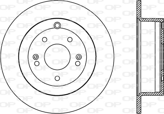 Open Parts BDR2410.10 - Əyləc Diski furqanavto.az