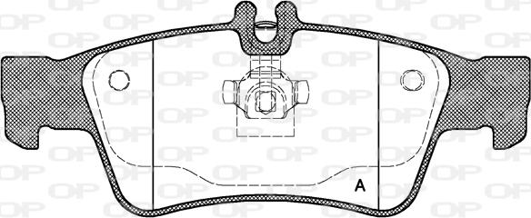 Open Parts BPA0991.00 - Əyləc altlığı dəsti, əyləc diski furqanavto.az