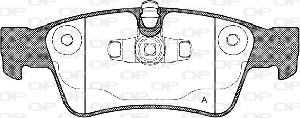 Open Parts BPA0991.10 - Əyləc altlığı dəsti, əyləc diski furqanavto.az
