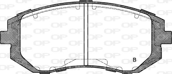 Open Parts BPA0951.02 - Əyləc altlığı dəsti, əyləc diski furqanavto.az