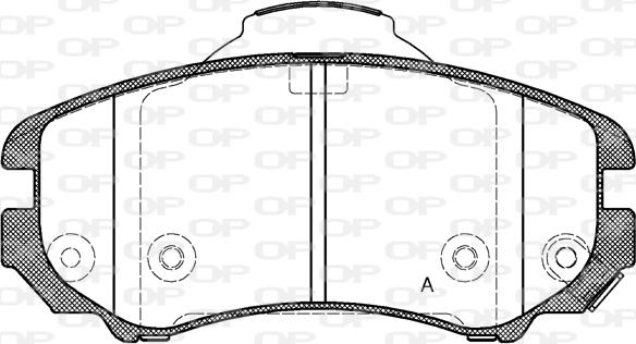 Open Parts BPA0953.02 - Əyləc altlığı dəsti, əyləc diski furqanavto.az