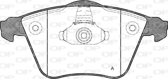 Open Parts BPA0964.20 - Əyləc altlığı dəsti, əyləc diski furqanavto.az