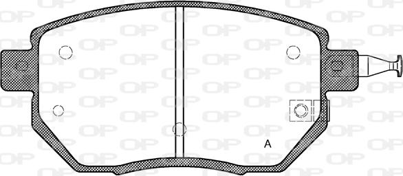 Open Parts BPA0985.02 - Əyləc altlığı dəsti, əyləc diski furqanavto.az