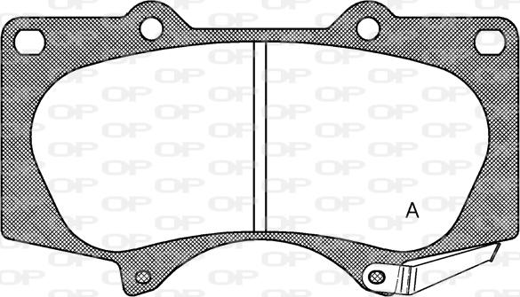 Open Parts BPA0988.00 - Əyləc altlığı dəsti, əyləc diski furqanavto.az