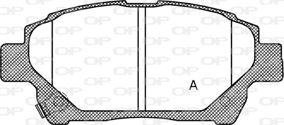 Open Parts BPA0971.12 - Əyləc altlığı dəsti, əyləc diski furqanavto.az