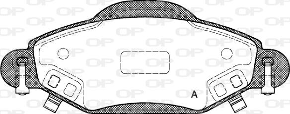 Open Parts BPA0978.02 - Əyləc altlığı dəsti, əyləc diski furqanavto.az