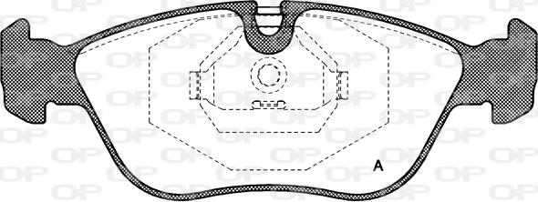 Open Parts BPA0446.00 - Əyləc altlığı dəsti, əyləc diski furqanavto.az