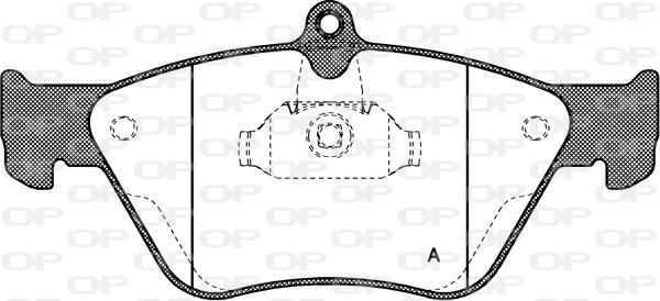 Open Parts BPA0468.00 - Əyləc altlığı dəsti, əyləc diski furqanavto.az