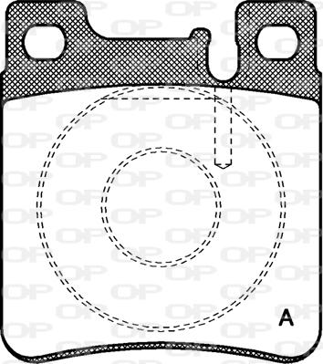 Open Parts BPA0407.00 - Əyləc altlığı dəsti, əyləc diski www.furqanavto.az