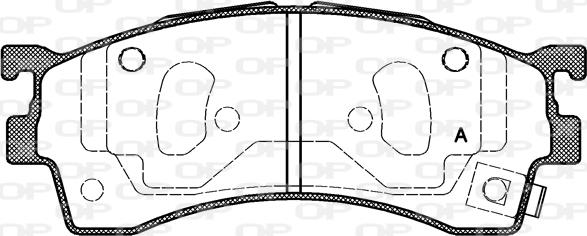 Open Parts BPA0415.12 - Əyləc altlığı dəsti, əyləc diski furqanavto.az