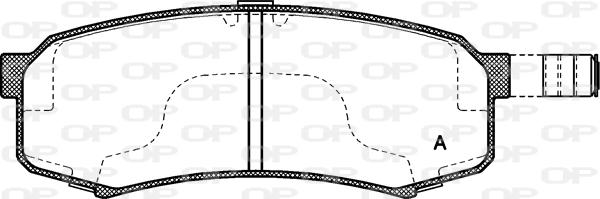 Open Parts BPA0413.04 - Əyləc altlığı dəsti, əyləc diski www.furqanavto.az