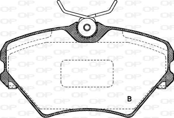 Open Parts BPA0485.02 - Əyləc altlığı dəsti, əyləc diski furqanavto.az