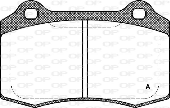 Open Parts BPA0434.30 - Əyləc altlığı dəsti, əyləc diski furqanavto.az