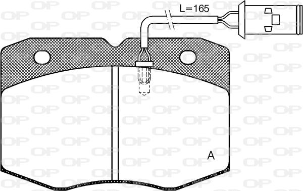 Open Parts BPA0435.02 - Əyləc altlığı dəsti, əyləc diski furqanavto.az