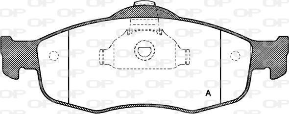 Open Parts BPA0432.00 - Əyləc altlığı dəsti, əyləc diski furqanavto.az