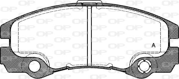 Open Parts BPA0425.32 - Əyləc altlığı dəsti, əyləc diski furqanavto.az