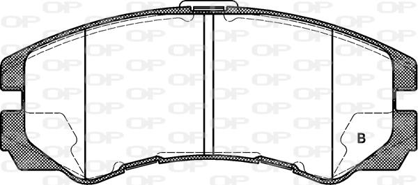 Open Parts BPA0425.22 - Əyləc altlığı dəsti, əyləc diski furqanavto.az