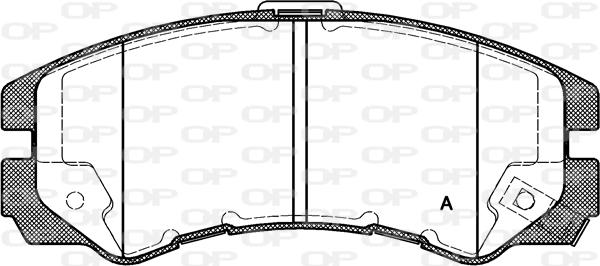 Open Parts BPA0425.22 - Əyləc altlığı dəsti, əyləc diski furqanavto.az