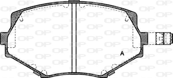 Open Parts BPA0478.02 - Əyləc altlığı dəsti, əyləc diski furqanavto.az