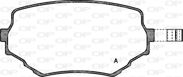 Open Parts BPA0594.02 - Əyləc altlığı dəsti, əyləc diski furqanavto.az