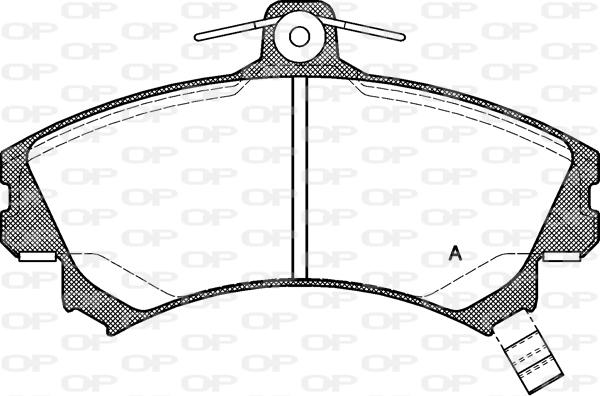 Open Parts BPA0590.21 - Əyləc altlığı dəsti, əyləc diski furqanavto.az